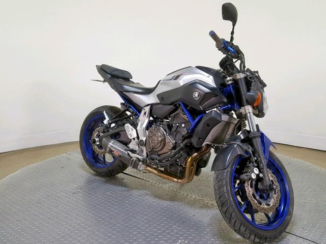 JYARM06E1GA008414 - 2016 YAMAHA FZ07 BLUE photo 2