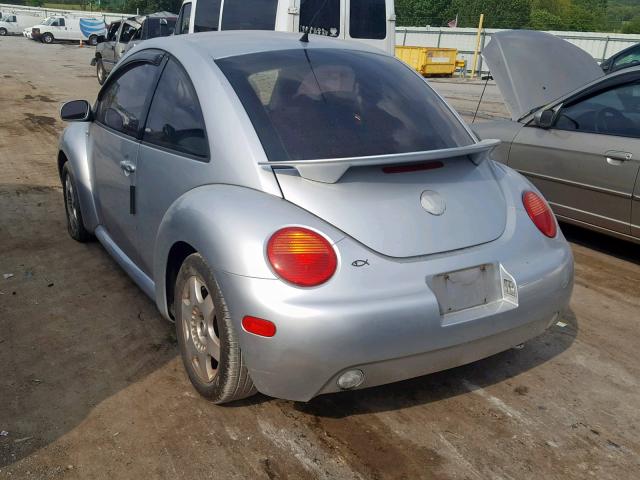 3VWBK21C03M408584 - 2003 VOLKSWAGEN NEW BEETLE SILVER photo 3