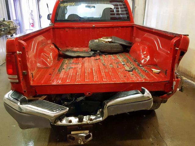 1B7GG42N42S573615 - 2002 DODGE DAKOTA SLT RED photo 9