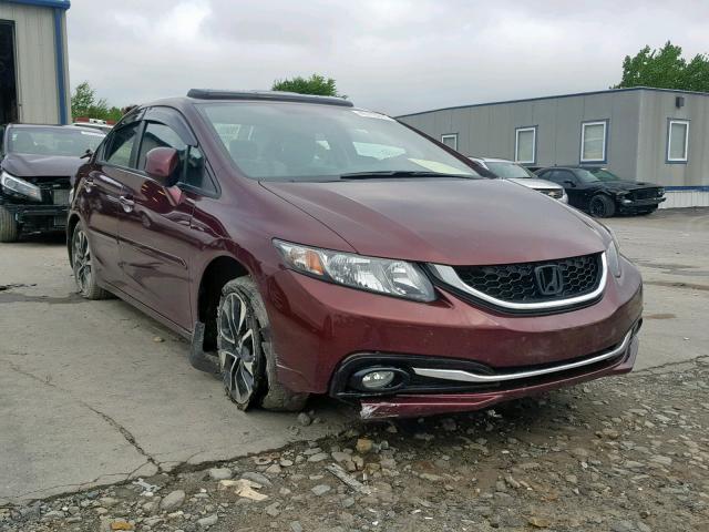 19XFB2F99DE246354 - 2013 HONDA CIVIC EXL 栗色 照片 1