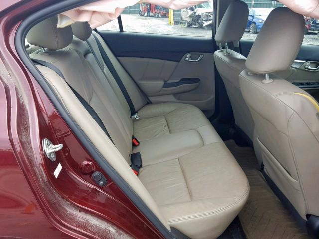 19XFB2F99DE246354 - 2013 HONDA CIVIC EXL 栗色 照片 6