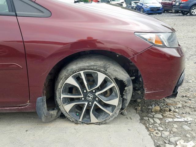 19XFB2F99DE246354 - 2013 HONDA CIVIC EXL 栗色 照片 9