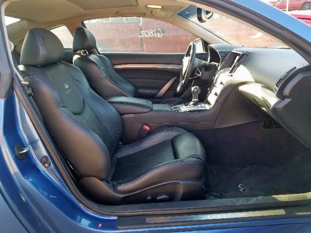 JN1CV6EK4AM101714 - 2010 INFINITI G37 BASE BLUE photo 5