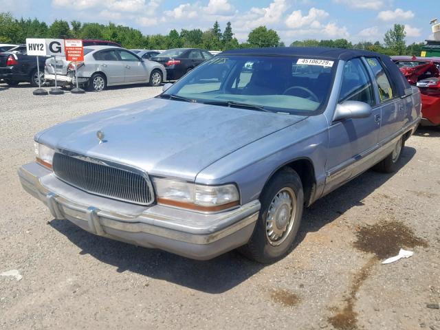 1G4BT52P6TR410871 - 1996 BUICK ROADMASTER BLUE photo 2