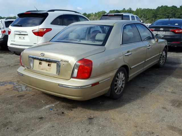 KMHFU45E24A342961 - 2004 HYUNDAI XG 350 GOLD photo 4