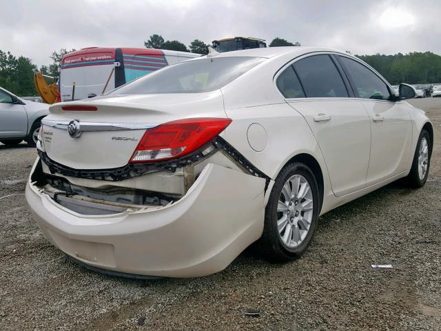 2G4GR5ER9D9150379 - 2013 BUICK REGAL WHITE photo 4