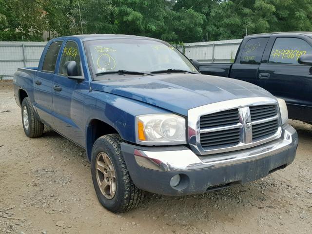 1D7HW48N25S291174 - 2005 DODGE DAKOTA QUA BLUE photo 1