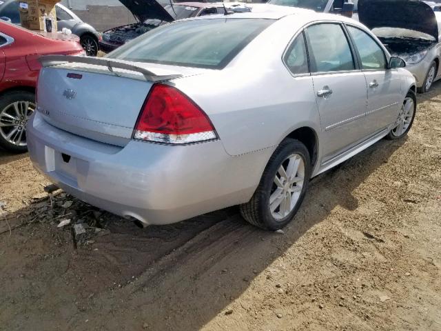 2G1WC5E39D1201934 - 2013 CHEVROLET IMPALA LTZ SILVER photo 4