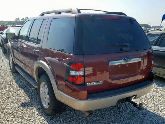 1FMEU64E09UA41832 - 2009 FORD EXPLORER E MAROON photo 3