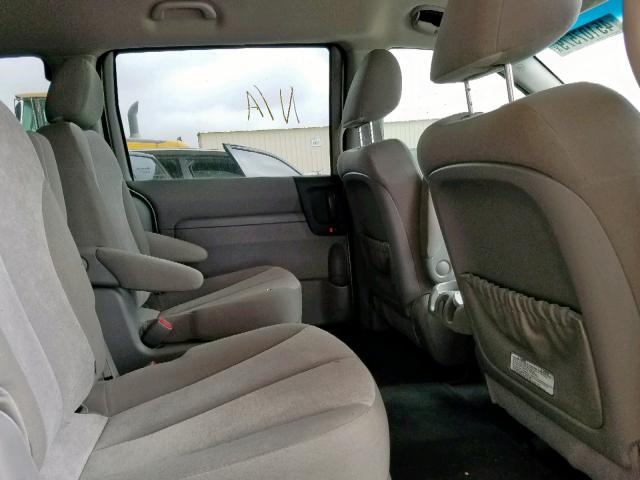 KNDMG4C76E6554967 - 2014 KIA SEDONA LX WHITE photo 6