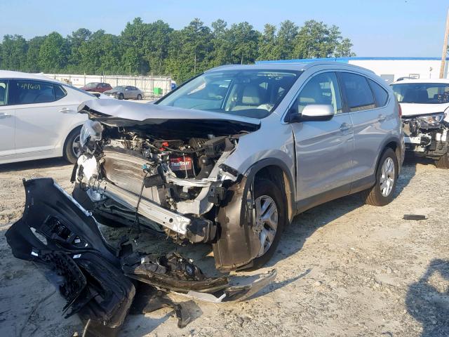 2HKRM3H70FH548834 - 2015 HONDA CR-V EXL SILVER photo 2