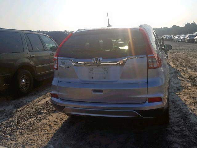 2HKRM3H70FH548834 - 2015 HONDA CR-V EXL SILVER photo 9