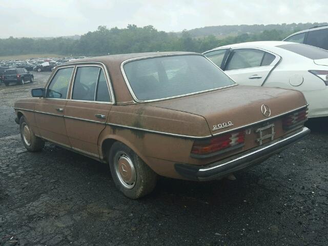 WDB12312010296484 - 1982 MERCEDES-BENZ ALL OTHER BROWN photo 3