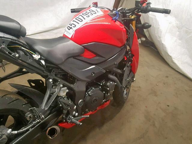 JS1C533B8J2100134 - 2018 SUZUKI GSX-S750 RED photo 9