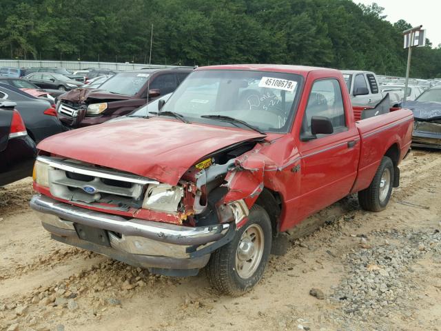 1FTCR10A7VTA77522 - 1997 FORD RANGER RED photo 2