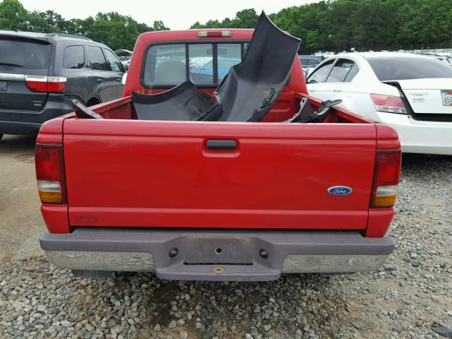 1FTCR10A7VTA77522 - 1997 FORD RANGER RED photo 6