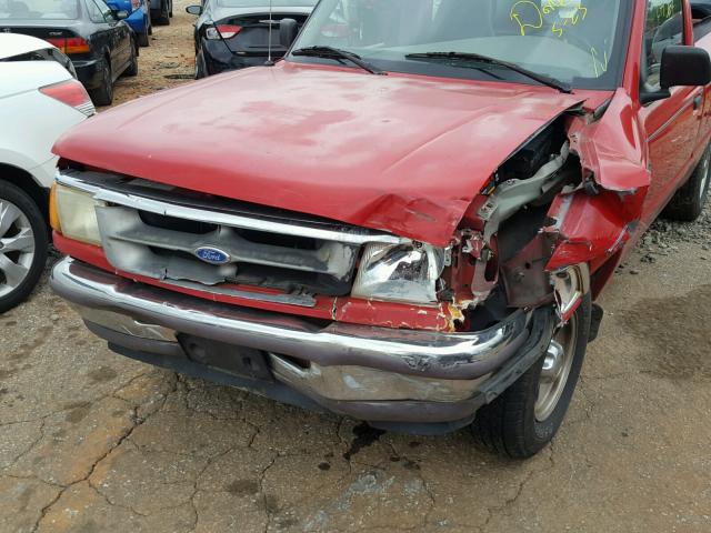 1FTCR10A7VTA77522 - 1997 FORD RANGER RED photo 9