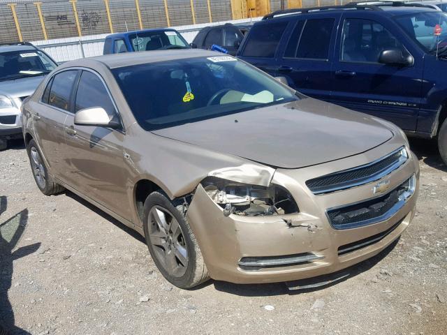 1G1ZH57B684200267 - 2008 CHEVROLET MALIBU 1LT GOLD photo 1