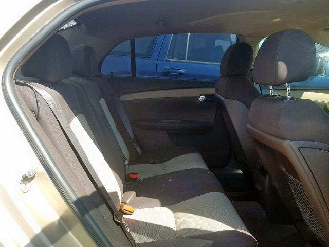 1G1ZH57B684200267 - 2008 CHEVROLET MALIBU 1LT GOLD photo 6