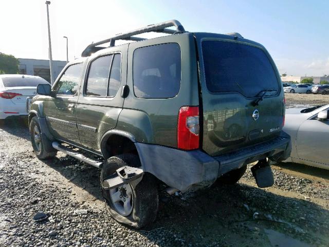 5N1ED28T84C633656 - 2004 NISSAN XTERRA XE GREEN photo 3