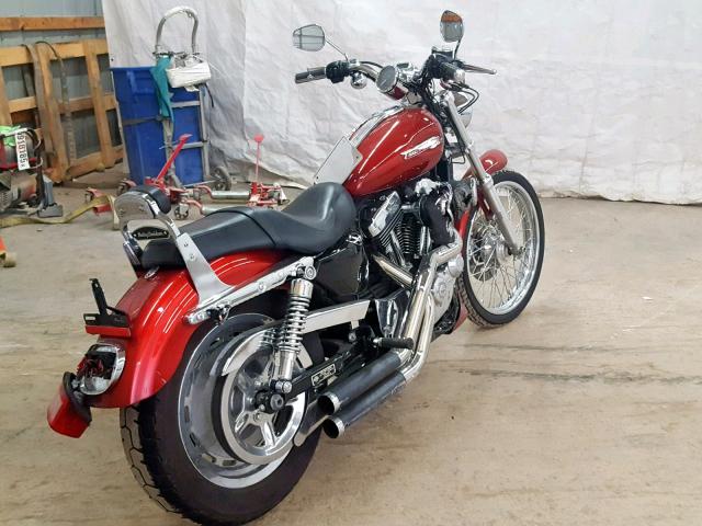 1HD1CT31X8K416511 - 2008 HARLEY-DAVIDSON XL1200 C RED photo 4