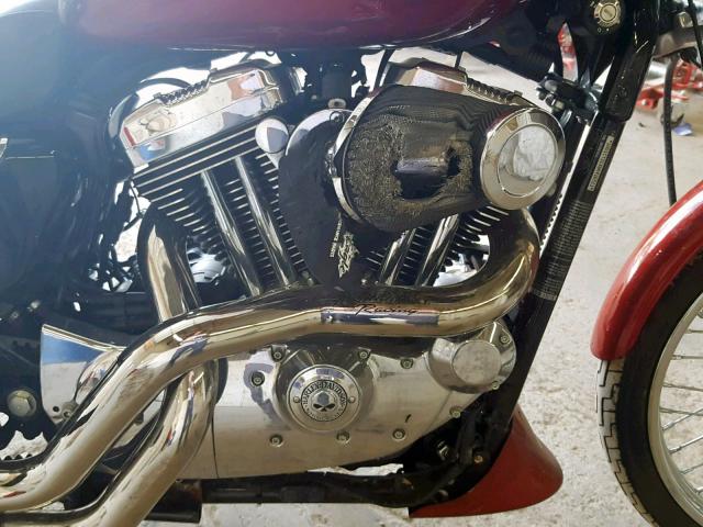 1HD1CT31X8K416511 - 2008 HARLEY-DAVIDSON XL1200 C RED photo 7