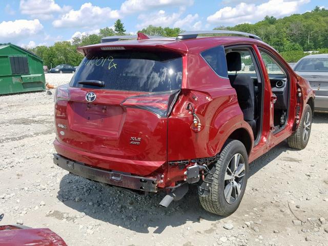 2T3RFREVXJW718988 - 2018 TOYOTA RAV4 ADVEN RED photo 4