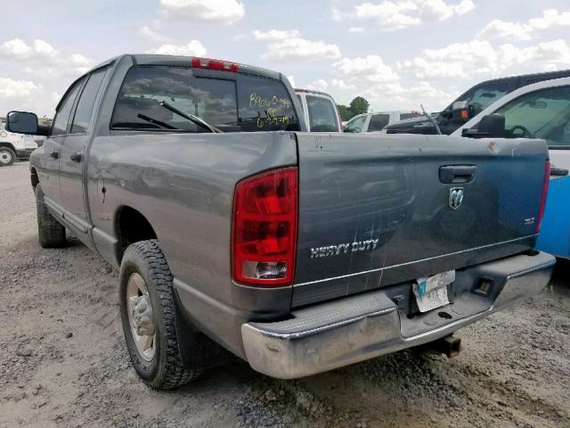 3D7KR28C75G715231 - 2005 DODGE RAM 2500 S GRAY photo 3