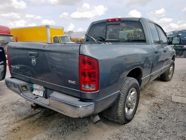 3D7KR28C75G715231 - 2005 DODGE RAM 2500 S GRAY photo 4