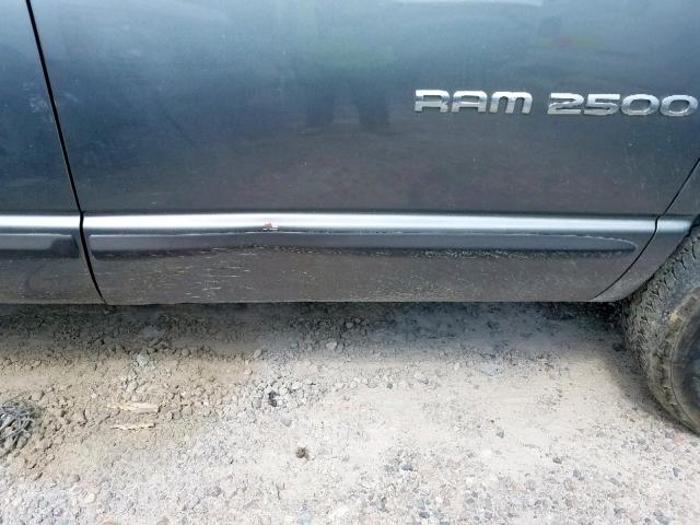 3D7KR28C75G715231 - 2005 DODGE RAM 2500 S ნაცრისფერი ფოტო 9