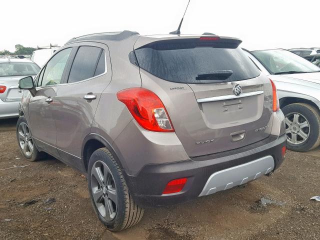 KL4CJBSB3EB523975 - 2014 BUICK ENCORE CON GRAY photo 3