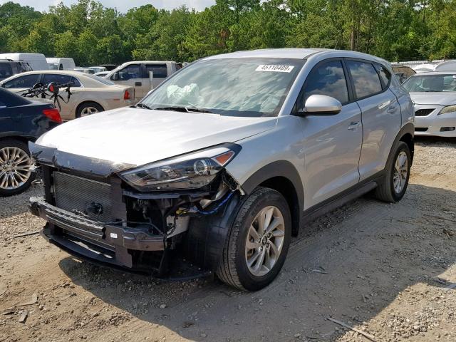 KM8J23A40HU434839 - 2017 HYUNDAI TUCSON SE SILVER photo 2