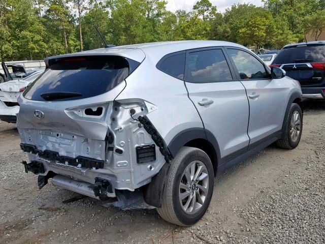 KM8J23A40HU434839 - 2017 HYUNDAI TUCSON SE SILVER photo 4