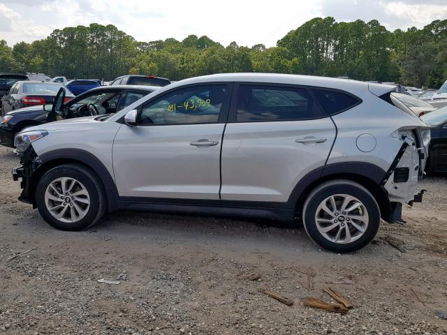 KM8J23A40HU434839 - 2017 HYUNDAI TUCSON SE SILVER photo 9