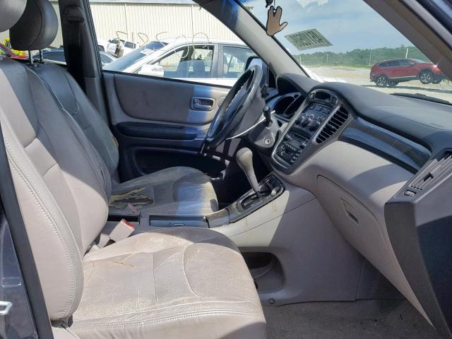 JTEGF21AX20061774 - 2002 TOYOTA HIGHLANDER BLUE photo 5