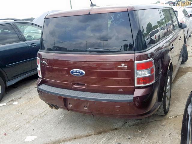 2FMDK51CX9BA36044 - 2009 FORD FLEX SE MAROON photo 4