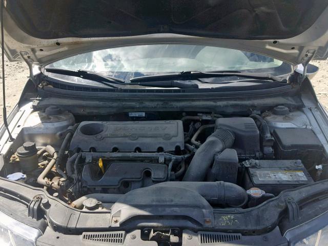 KNAFU6A23C5593696 - 2012 KIA FORTE EX SILVER photo 7