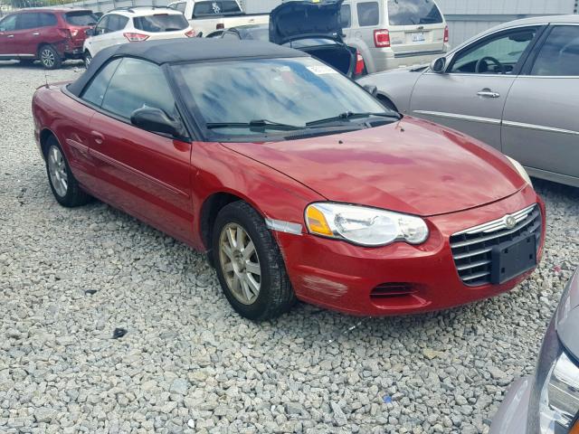 1C3EL75R06N131121 - 2006 CHRYSLER SEBRING GT RED photo 1