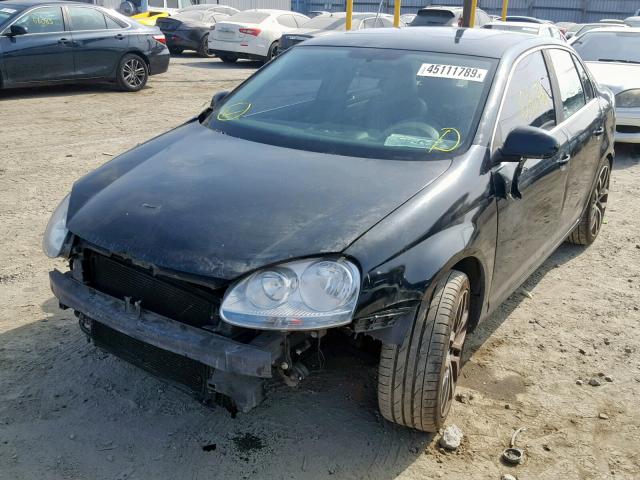 3VWEG71K77M125222 - 2007 VOLKSWAGEN JETTA WOLF BLACK photo 2