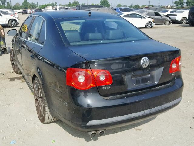 3VWEG71K77M125222 - 2007 VOLKSWAGEN JETTA WOLF BLACK photo 3