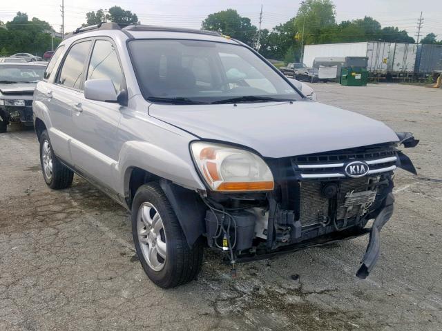 KNDJF723687534366 - 2008 KIA SPORTAGE E SILVER photo 1