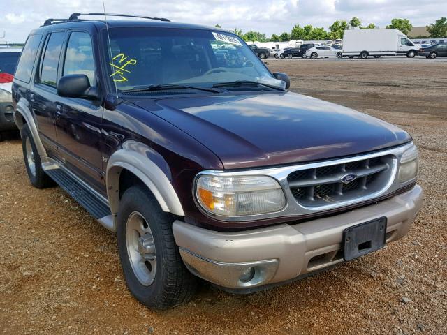 1FMZU84P6YZB29218 - 2000 FORD EXPLORER E BURGUNDY photo 1