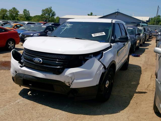 1FM5K8AR6FGC41648 - 2015 FORD EXPLORER P WHITE photo 2