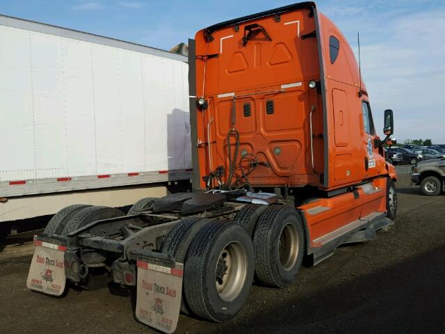 1FUJGLDR6CLBF5186 - 2012 FREIGHTLINER CASCADIA 1 ORANGE photo 4