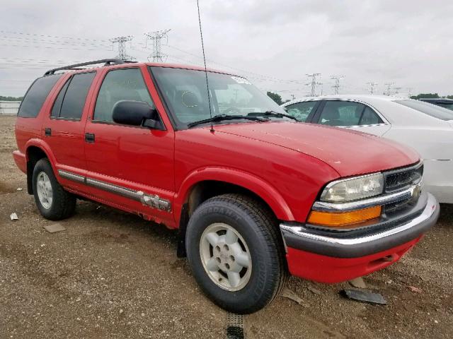 1GNDT13W212144886 - 2001 CHEVROLET BLAZER RED photo 1