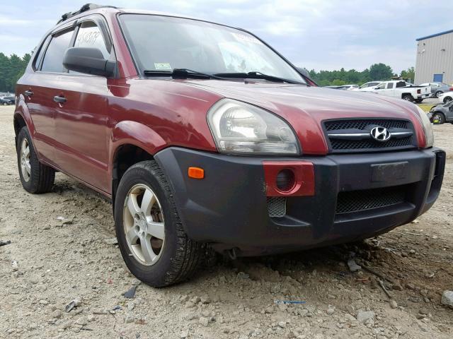 KM8JM72B25U215116 - 2005 HYUNDAI TUCSON GL RED photo 1