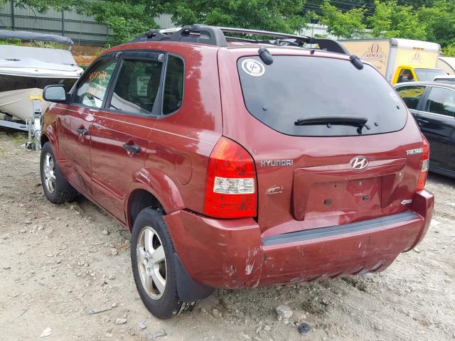 KM8JM72B25U215116 - 2005 HYUNDAI TUCSON GL RED photo 3