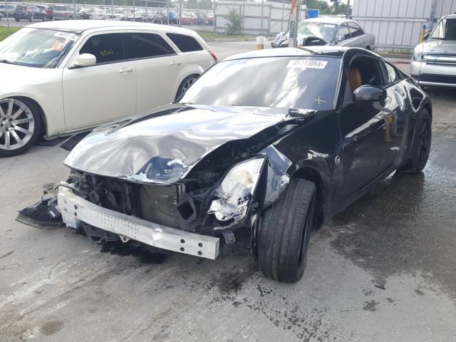 JN1BZ34D87M504475 - 2007 NISSAN 350Z COUPE BLACK photo 2