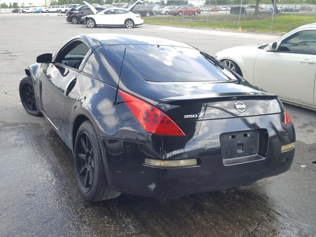 JN1BZ34D87M504475 - 2007 NISSAN 350Z COUPE BLACK photo 3