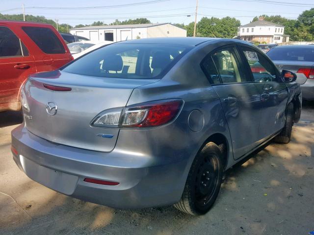 JM1BL1UPXD1849761 - 2013 MAZDA 3 I GRAY photo 4